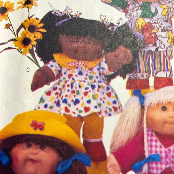 Butterick Pattern 4556 Cabbage Patch Kids Clothes 6 Outfits Uncut 1996 14” Dolls - Picture 5 of 9
